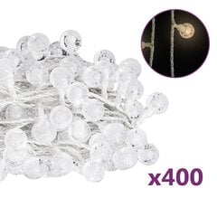 Rutuliukų girlianda, 40 m, 400 baltų LED kaina ir informacija | Girliandos | pigu.lt
