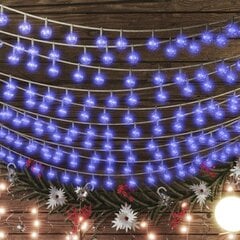 Rutuliukų girlianda, 40 m, 400 mėlynų LED kaina ir informacija | Girliandos | pigu.lt