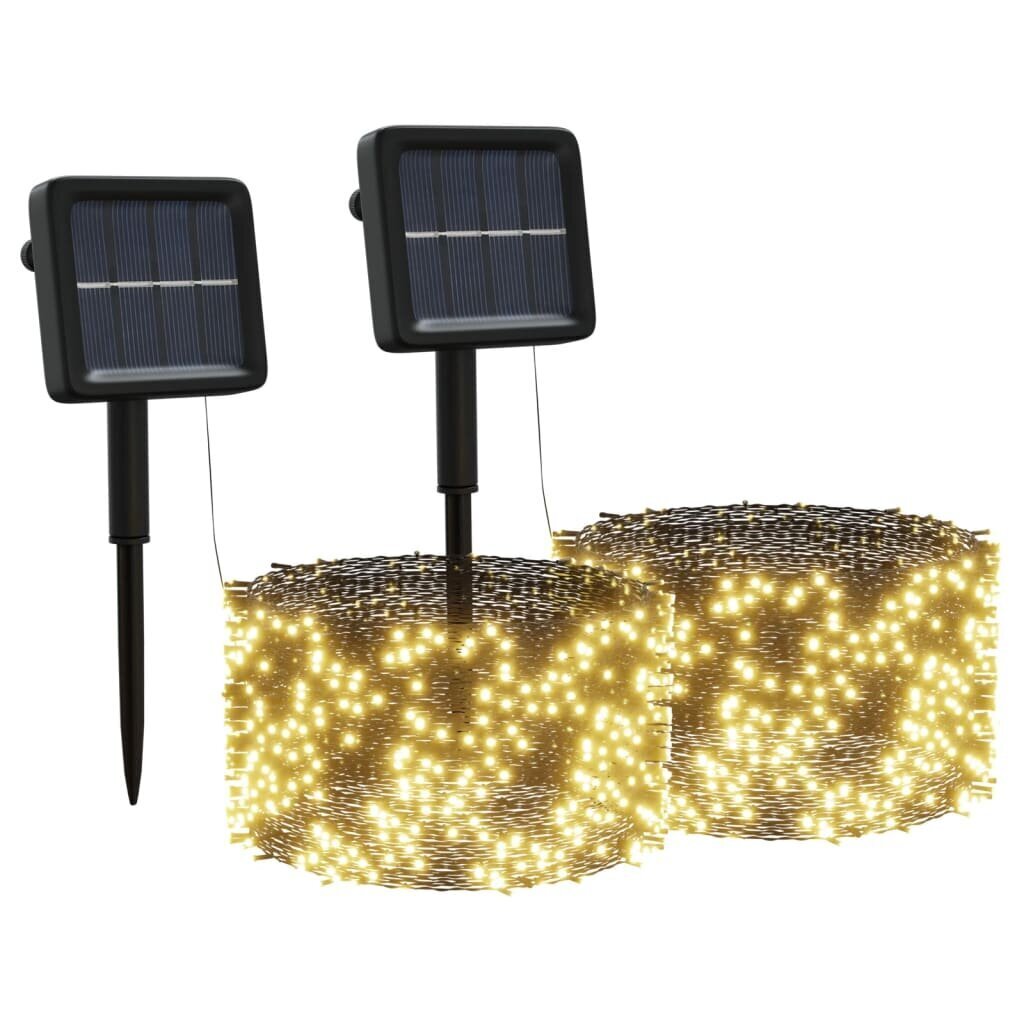 Saulės energija įkraunamos LED lempučių girliandos, 2vnt. kaina ir informacija | Kalėdinės dekoracijos | pigu.lt