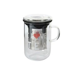 DKD Home Decor puodeliai su arbatos filtrais, 500 ml kaina ir informacija | Taurės, puodeliai, ąsočiai | pigu.lt