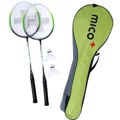 Badmintono Rakečių Rinkinys Su Tinkleliu Mico Elite kaina ir informacija | Badmintonas | pigu.lt