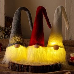 Рождественский LED гномик Sniegius, 40 см цена и информация | Рождественские украшения | pigu.lt