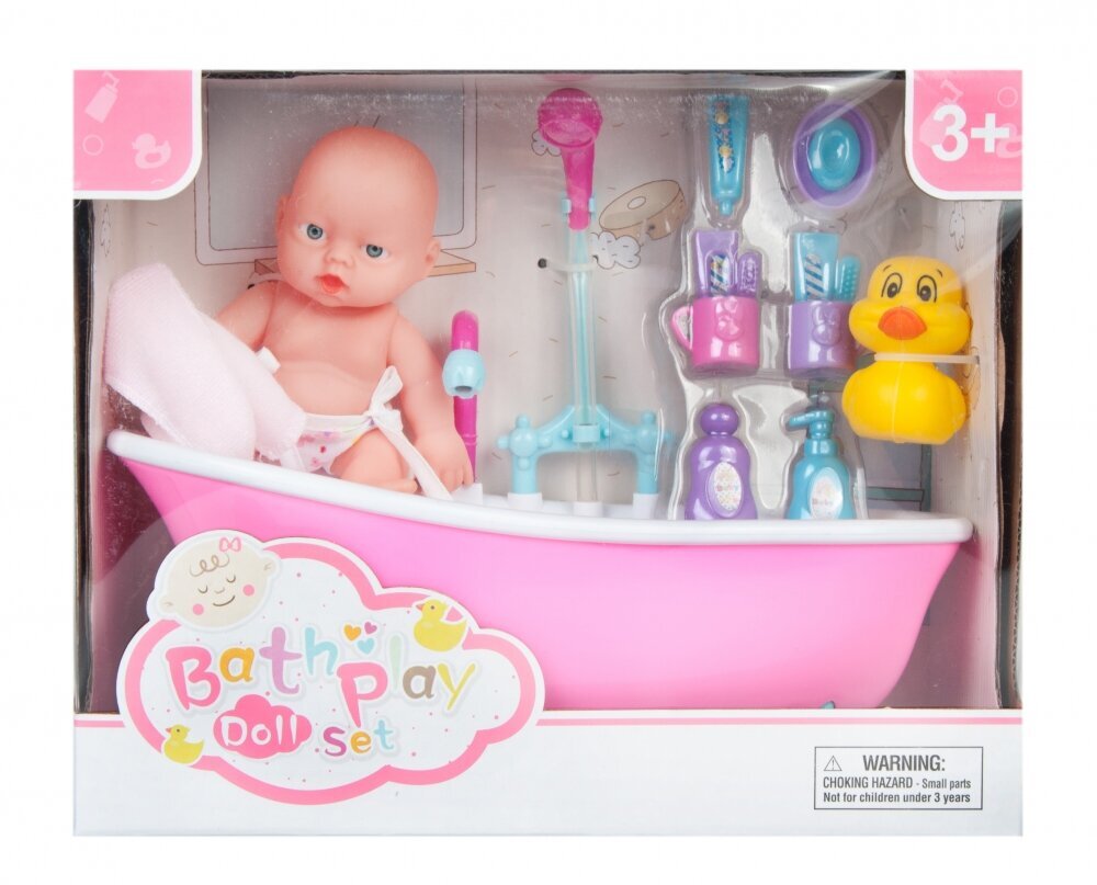 Lėlė - kūdikis su priedais kaina ir informacija | Žaislai mergaitėms | pigu.lt