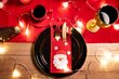 Kalėdinis stalo įrankių dėklas "Winter Trio", 3 vnt. kaina ir informacija | Kalėdinės dekoracijos | pigu.lt