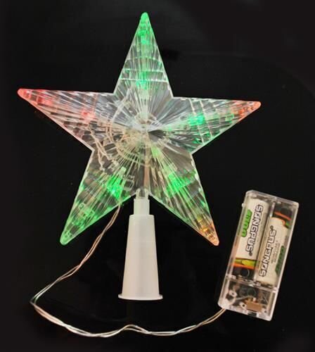Dekoracija-eglutės viršūnė LED Žvaigždė kaina ir informacija | Eglutės žaisliukai, viršūnės | pigu.lt