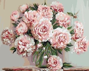 Kартины по номерам "Нежные розы" 40x50 G цена и информация | Набор для рисования по номерам | pigu.lt