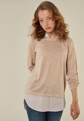 Moteriškas džemperis Hailys 2in1 LINDA DZ/PL*04, kupranugario spalva kaina ir informacija | Megztiniai moterims | pigu.lt