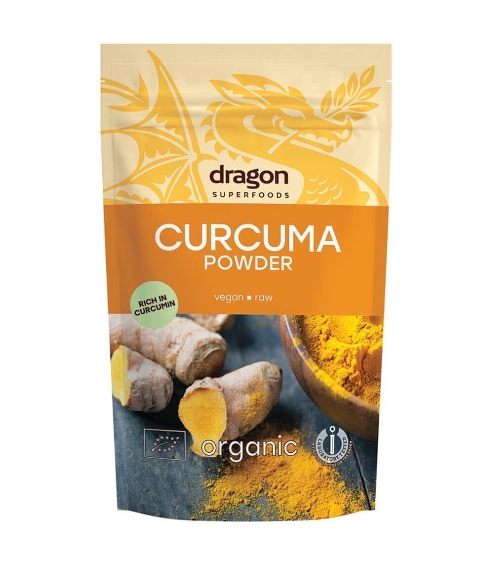 Порошок куркумы Curcuma, органический, Dragon Superfoods, 150 г цена |  pigu.lt