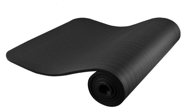 Jogos ir fitneso kilimėlis, 181x61,5x1 cm, juodas kaina ir informacija | Kilimėliai sportui | pigu.lt