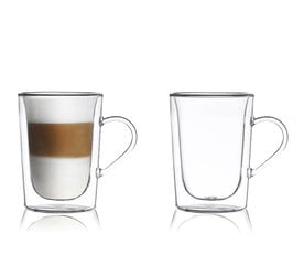 EzyStyle dvigubo stiklo puodelių komplektas, 2 vnt. kaina ir informacija | Taurės, puodeliai, ąsočiai | pigu.lt