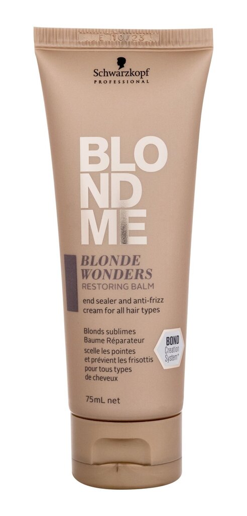 Atkuriamasis plaukų balzamas SCHWARZKOPF BLONDE WONDERS, 75 ml kaina ir informacija | Balzamai, kondicionieriai | pigu.lt