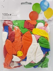 Apvalūs balionai Ø 20 cm, 100 vnt. kaina ir informacija | Balionai | pigu.lt