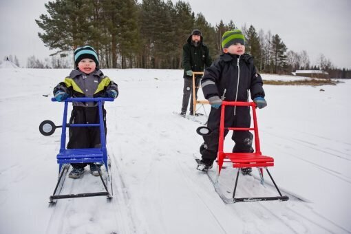 Suomiškos rogės Esla T1 mini, mėlynas kaina ir informacija | Rogutės | pigu.lt