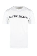 Футболка мужская Calvin Klein Jeans, белая цена и информация | Футболка мужская | pigu.lt