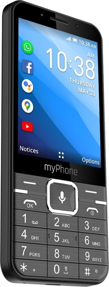 myPhone Up Smart LTE, 4 GB Black kaina ir informacija | Mobilieji telefonai | pigu.lt