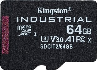 Kingston SDCIT2/64GBSP microSDXC, 64ГБ цена и информация | Карты памяти для фотоаппаратов, камер | pigu.lt