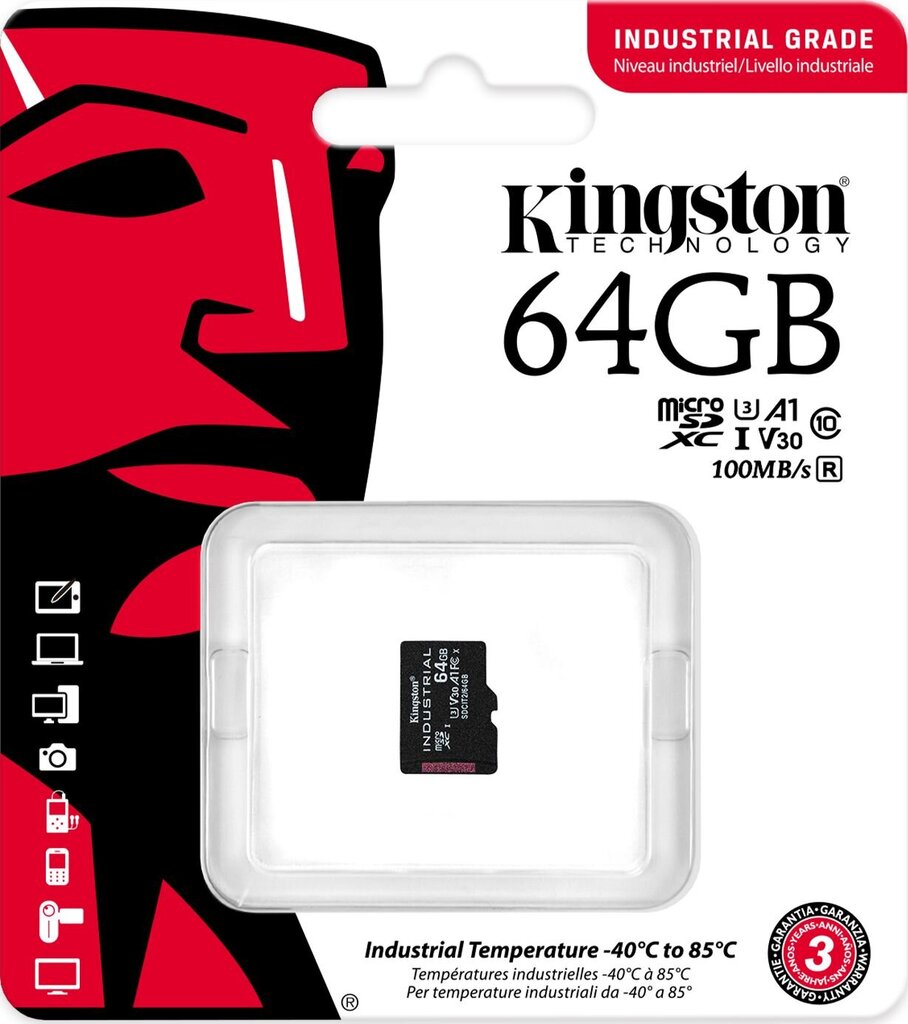 Kingston SDCIT2/64GBSP microSDXC, 64GB kaina ir informacija | Atminties kortelės fotoaparatams, kameroms | pigu.lt