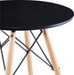 Stalas Saska Garden Matera, 60x 60 cm, juodas kaina ir informacija | Virtuvės ir valgomojo stalai, staliukai | pigu.lt