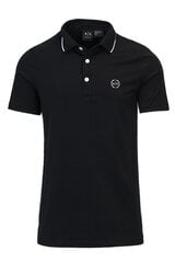 Рубашка поло мужская Armani Exchange BFN G 187549, черная цена и информация | Мужские футболки | pigu.lt