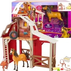 Mattel - Dreamworks Spirit Untamed Swing And Sadle Barn kaina ir informacija | Lavinamieji žaislai | pigu.lt