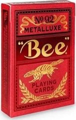 Игральные карты Bicycle Bee Metalluxe Red No92 цена и информация | Азартные игры | pigu.lt