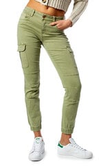 Женские брюки Only, зеленые цена и информация | Брюки | pigu.lt