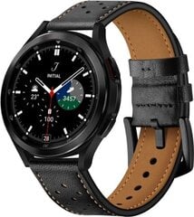 Ремешок для умных часов Leather SSamsung Galaxy Watch 4 / 5 / 5 Pro (40 / 42 / 44 / 45 / 46 мм) цена и информация | Аксессуары для смарт-часов и браслетов | pigu.lt