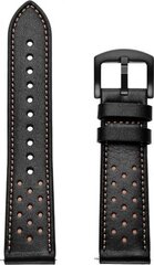 Watch Band Leather Black kaina ir informacija | Išmaniųjų laikrodžių ir apyrankių priedai | pigu.lt