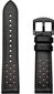 Watch Band Leather Black kaina ir informacija | Išmaniųjų laikrodžių ir apyrankių priedai | pigu.lt