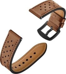 Watch Band Leather Brown kaina ir informacija | Išmaniųjų laikrodžių ir apyrankių priedai | pigu.lt