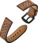 Watch Band Leather Brown цена и информация | Išmaniųjų laikrodžių ir apyrankių priedai | pigu.lt