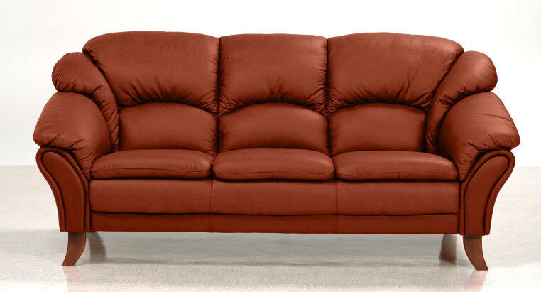 Трехместный диван Moobel Sinule Helsinki, коричневый цена | pigu.lt