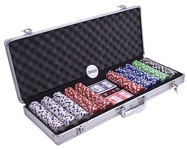 Pokerio rinkinys lagaminėlyje, 500 žetonų kaina ir informacija | Azartiniai žaidimai, pokeris | pigu.lt