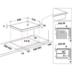 Whirlpool AKT8190BA цена и информация | Варочные поверхности | pigu.lt