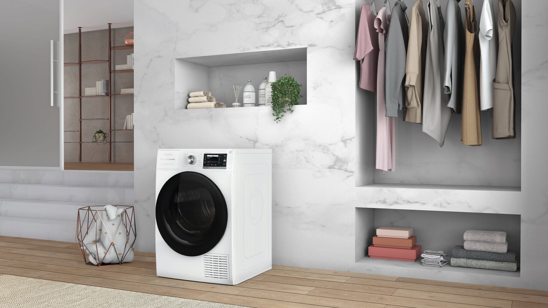 Whirlpool W6D84WBEE kaina ir informacija | Džiovyklės | pigu.lt