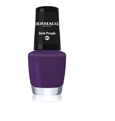 Nagų lakas Dermacol Mini Nail Polish Shade 01 Dark Purple, 5 ml kaina ir informacija | Nagų lakai, stiprintojai | pigu.lt