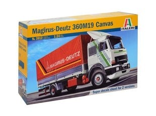 Сборная пластиковая модель Italeri - Magirus-Deutz 360M19 Canvas, 1/24, 3912 цена и информация | Конструкторы и кубики | pigu.lt