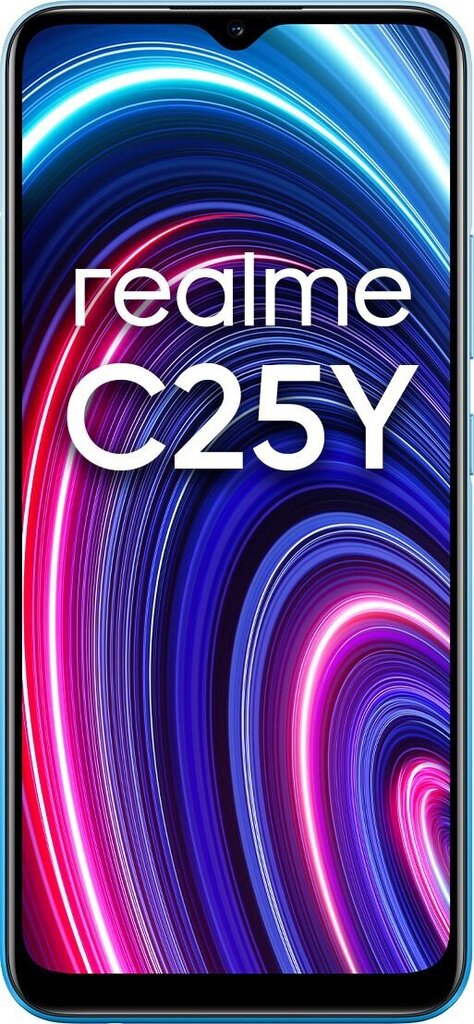 Realme C25Y, 128 GB, Dual SIM, Blue kaina ir informacija | Mobilieji telefonai | pigu.lt