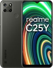 Realme C25Y, 128 GB, Dual SIM, Black цена и информация | Мобильные телефоны | pigu.lt