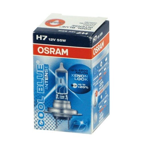 Osram Cool Blue Intense lemputė 55W 12V H7 (mėlynos +20%) kaina | pigu.lt