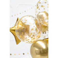 Balionas su auksiniu konfeti, 40cm цена и информация | Праздничные декорации | pigu.lt
