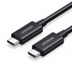 USB-C to USB-C Cable UGREEN US501, Gen3, 100W, 8K, 0.8m (Black) цена и информация | Кабели для телефонов | pigu.lt