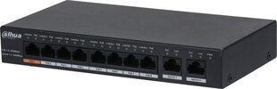 Switch|DAHUA|PFS3010-8GT-96|Desktop/pedestal|Rack|8x10Base-T / 100Base-TX / 1000Base-T|PoE ports 8|96 Watts|DH-PFS3010-8GT-96-V2 цена и информация | Коммутаторы (Switch) | pigu.lt