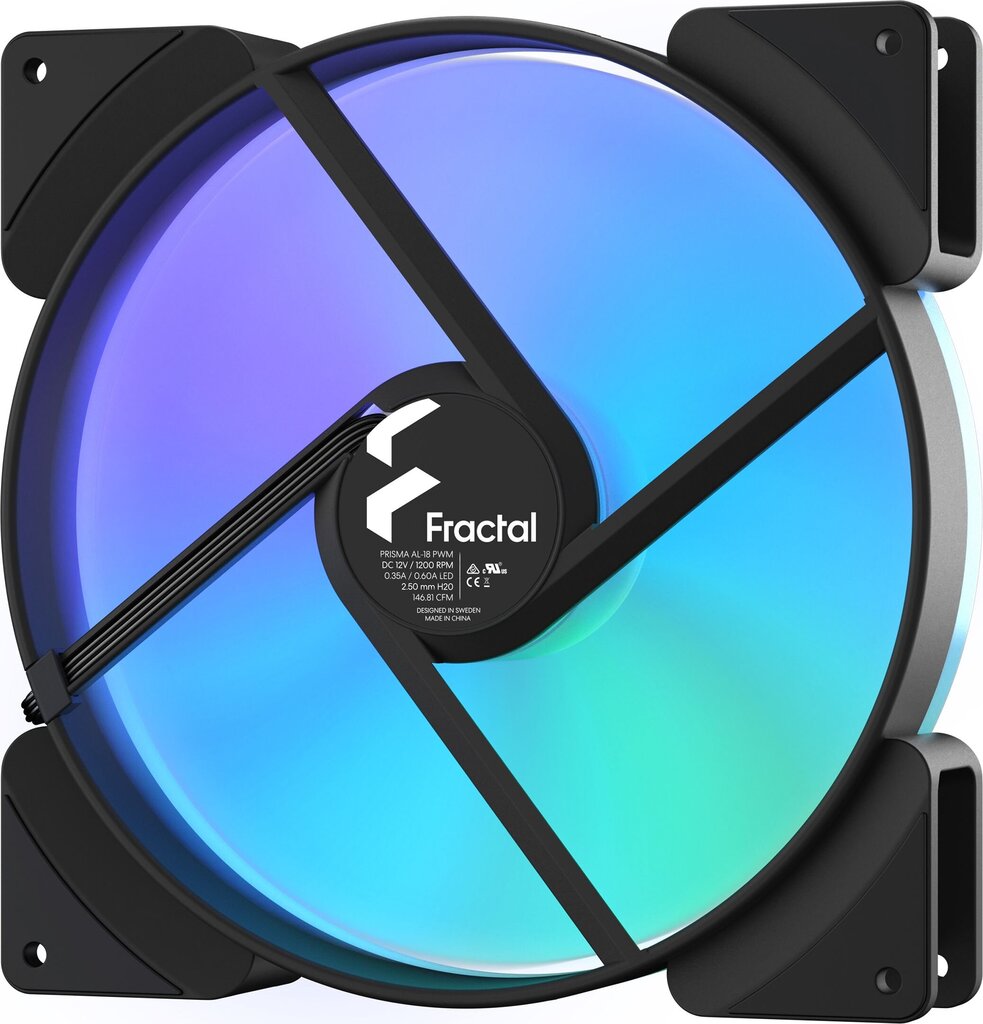 Fractal Design FD-FAN-PRI-AL18-PWM kaina ir informacija | Kompiuterių ventiliatoriai | pigu.lt