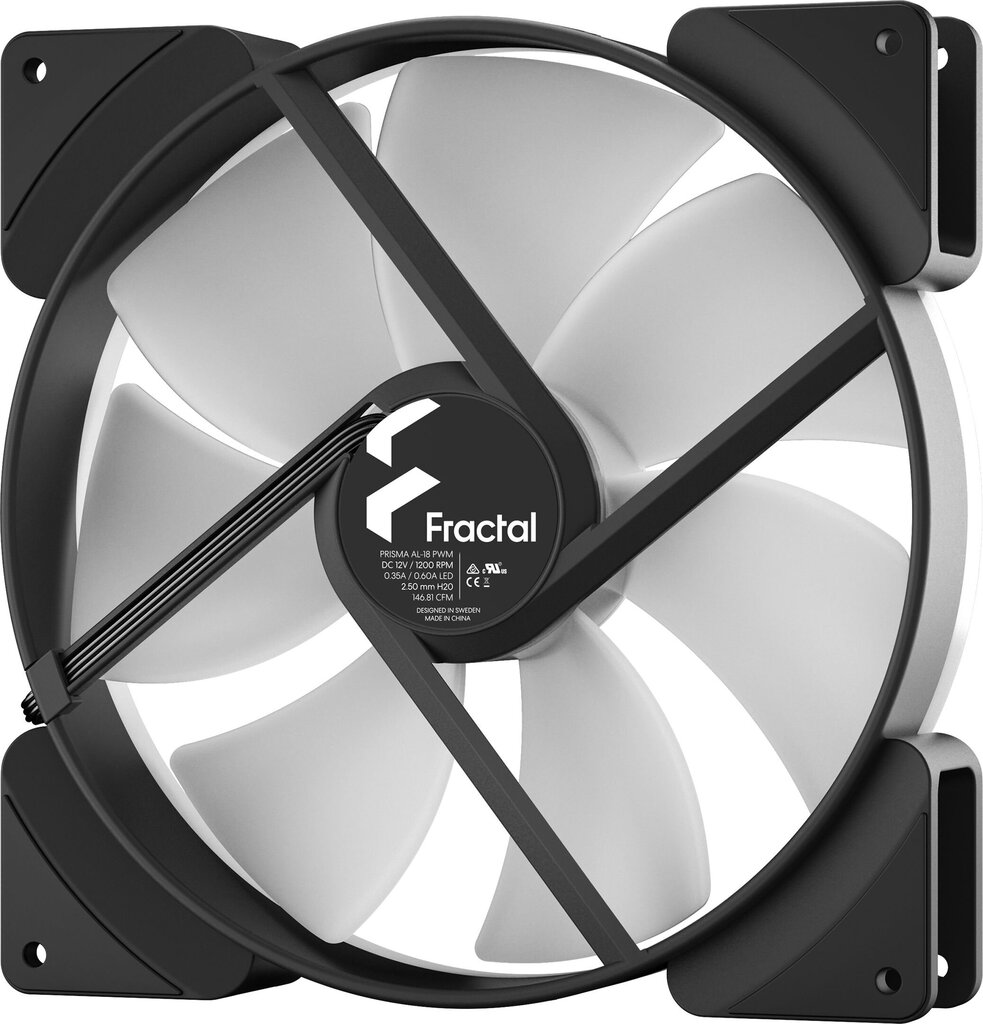 Fractal Design FD-FAN-PRI-AL18-PWM kaina ir informacija | Kompiuterių ventiliatoriai | pigu.lt