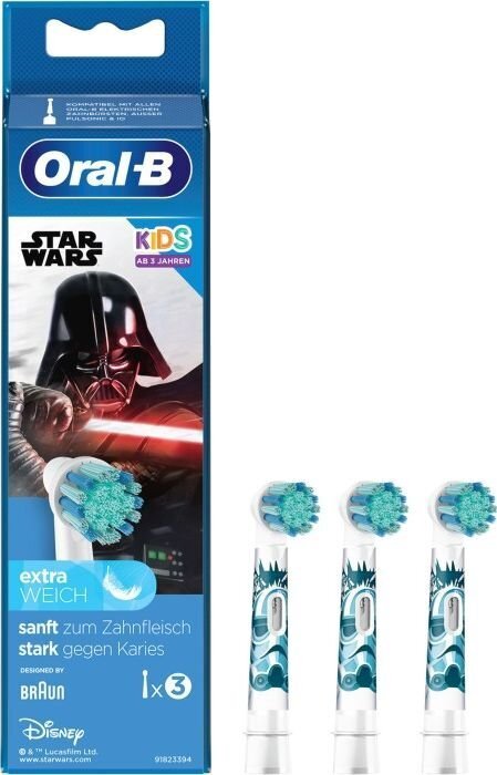 Oral-B StarWars kaina ir informacija | Elektrinių dantų šepetėlių antgaliai | pigu.lt