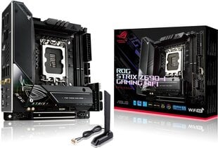 Asus ROG STRIX Z690-I GAMING WIFI kaina ir informacija | Pagrindinės plokštės | pigu.lt