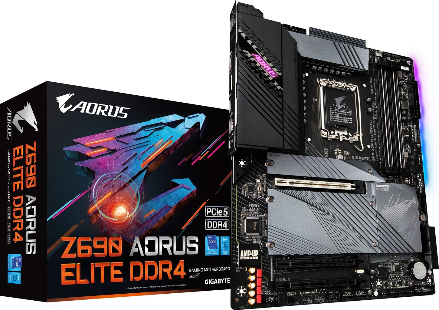 Gigabyte Z690 Aorus Elite DDR4 kaina ir informacija | Pagrindinės plokštės | pigu.lt