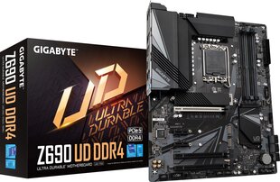 Gigabyte Z690 UD DDR4 kaina ir informacija | Pagrindinės plokštės | pigu.lt