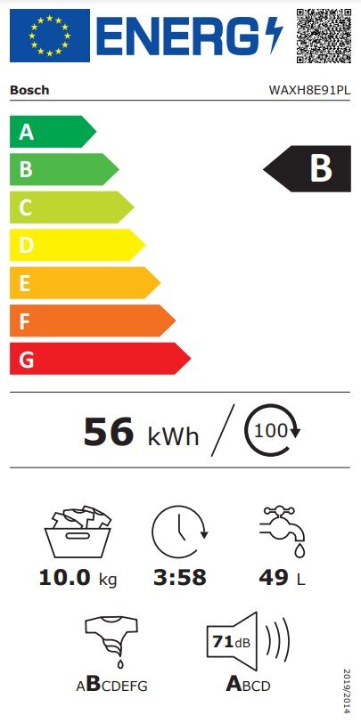 Bosch WAXH8E91PL цена и информация | Skalbimo mašinos | pigu.lt